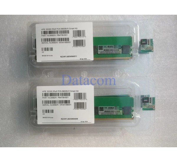 HPE 32GB DDR5 5600 EC8 Registered Server Memory P64706-B21